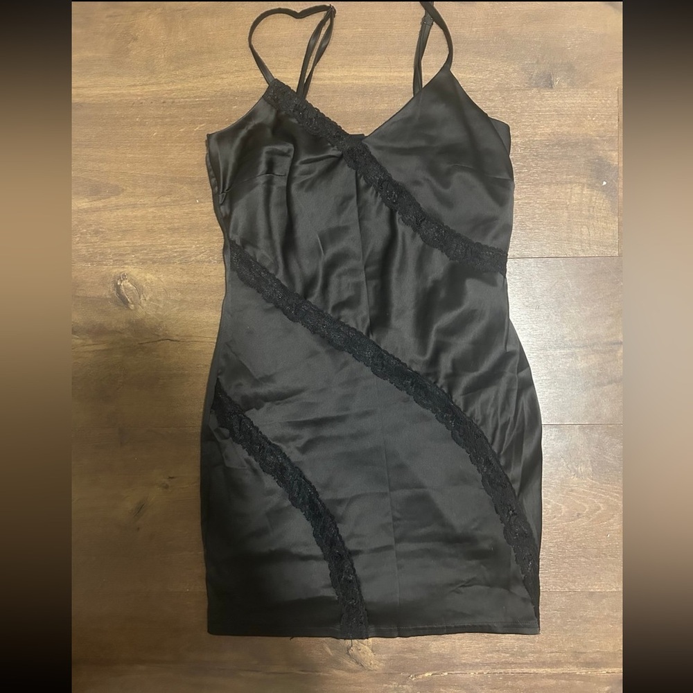 Urban outfitters Black Lace Slip Dress